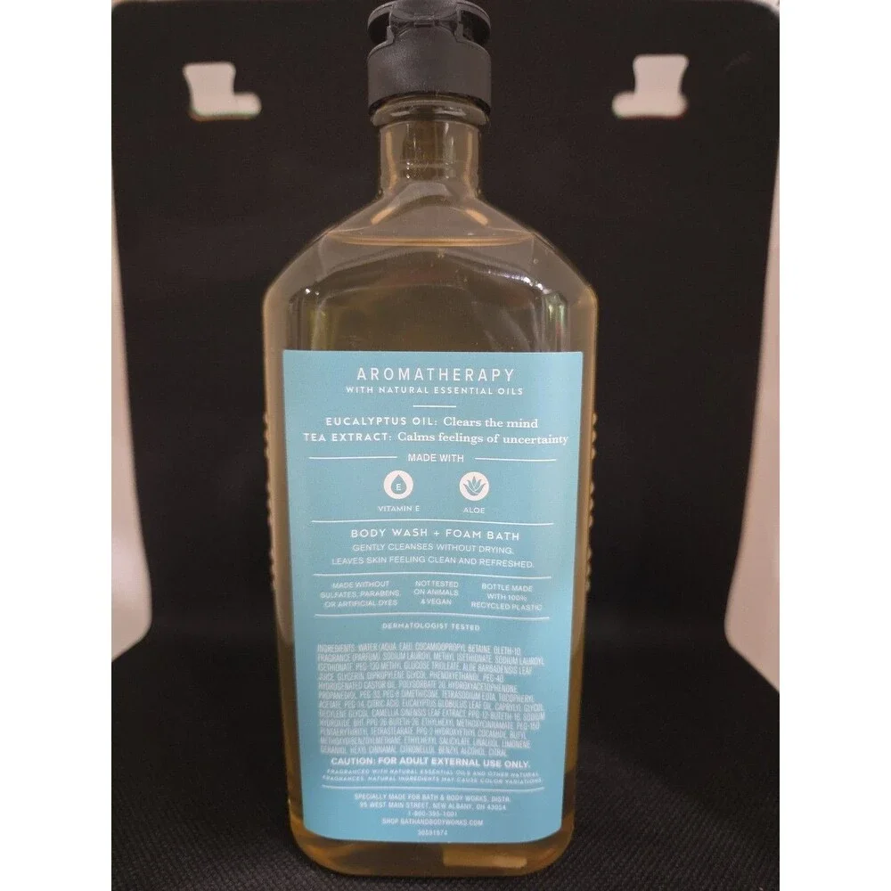 NEW Bath & Body Works Aromatherapy Stress Relief Body Wash Eucalyptus + Tea HB9